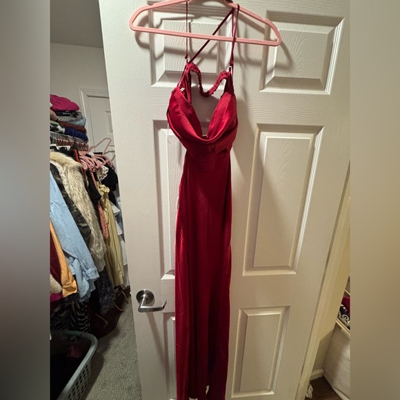 Hello Molly Red Strapless Gown for Weddings - Picture 3 of 7